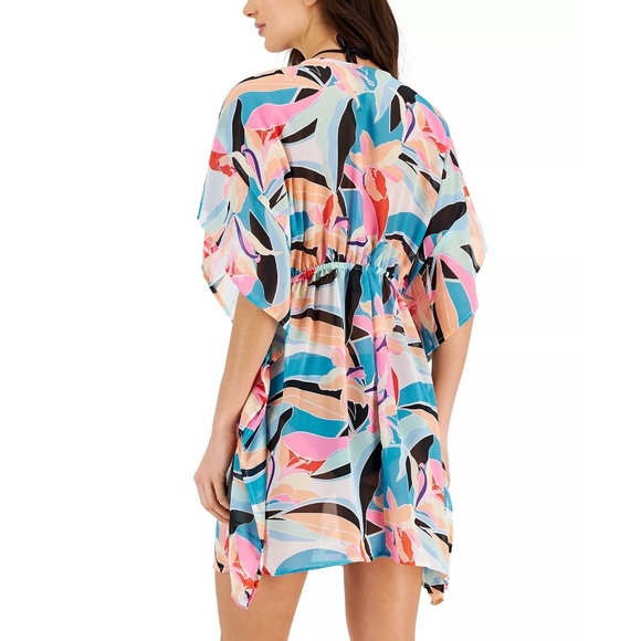 NEW| Women's Floral-Print CoverUp Kimono Dress| Size:Xl - Picture 4 of 5